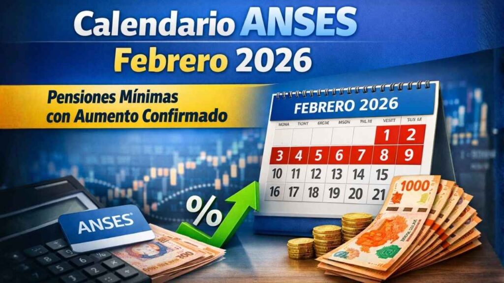 Calendario ANSES febrero 2026: pensiones mínimas con aumento confirmado