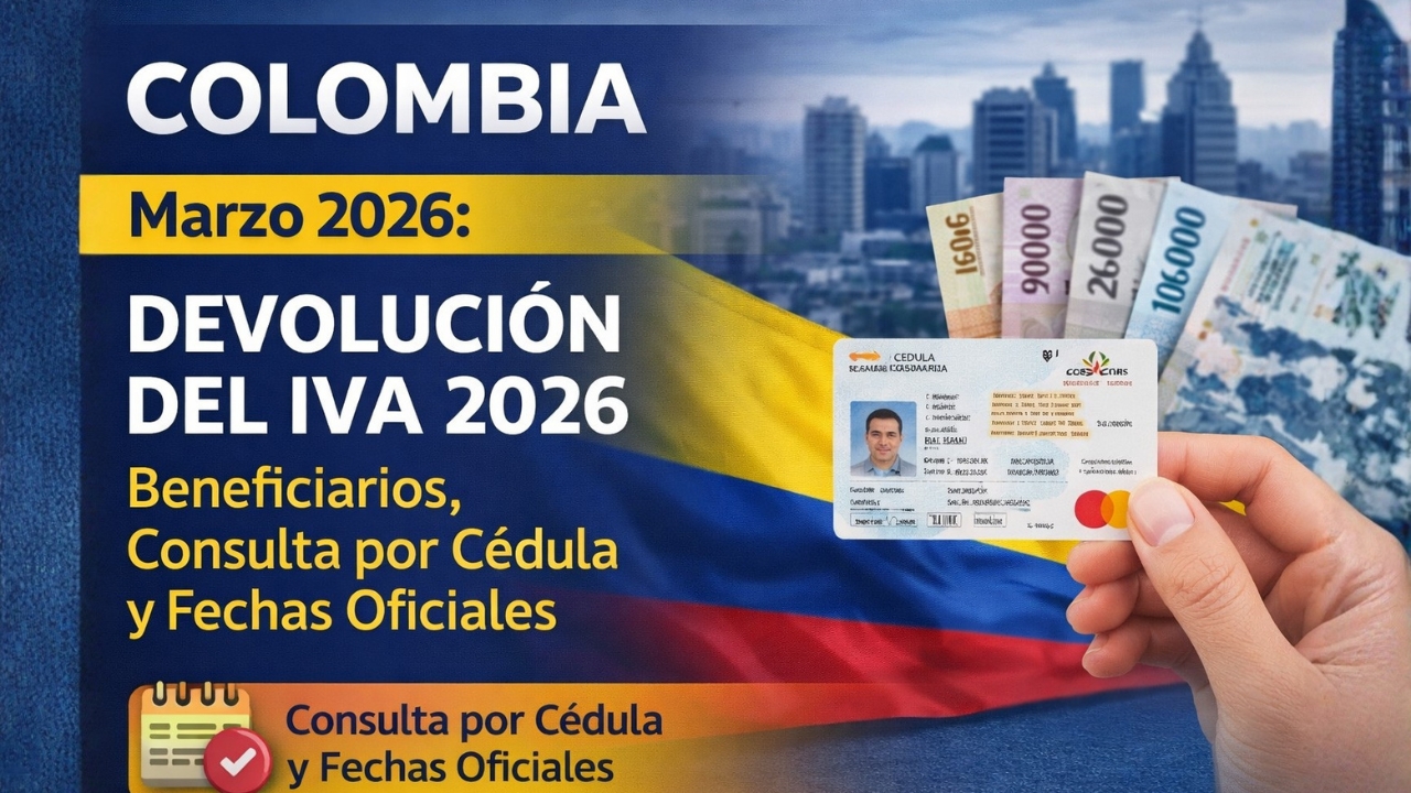Colombia Marzo 2026: Devolución del IVA 2026 – Beneficiarios, Consulta por Cédula y Fechas Oficiales