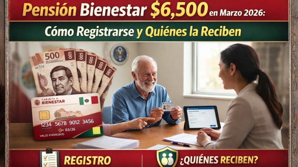 Pensión Bienestar $6,500 en Marzo 2026: Cómo Registrarse y Quiénes la Reciben