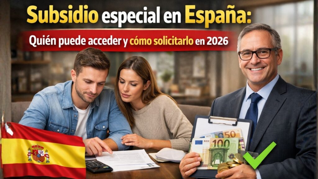 Subsidio especial en España: Quién puede acceder y cómo solicitarlo en 2026