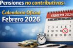 Pensiones no contributivas: calendario oficial febrero 2026