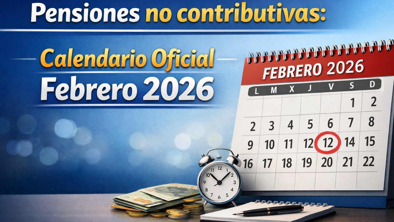 Pensiones no contributivas: calendario oficial febrero 2026