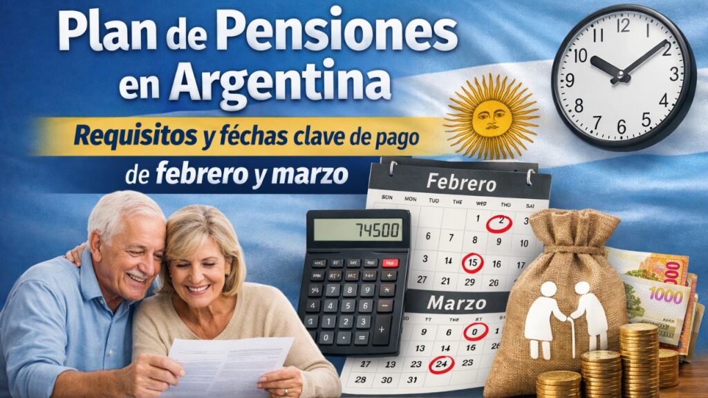 Plan de pensiones en Argentina: Requisitos y fechas clave de pago de febrero y marzo