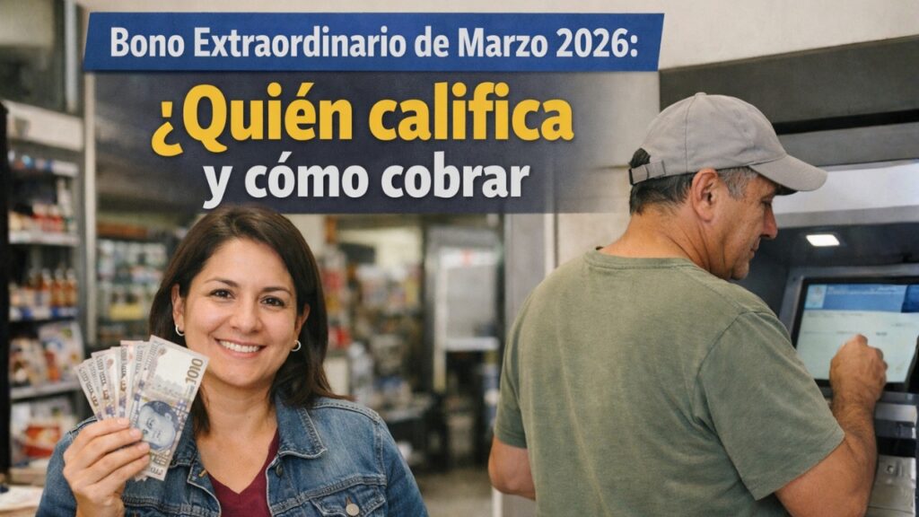Bono Extraordinario de Marzo 2026: Quién califica y cómo cobrar