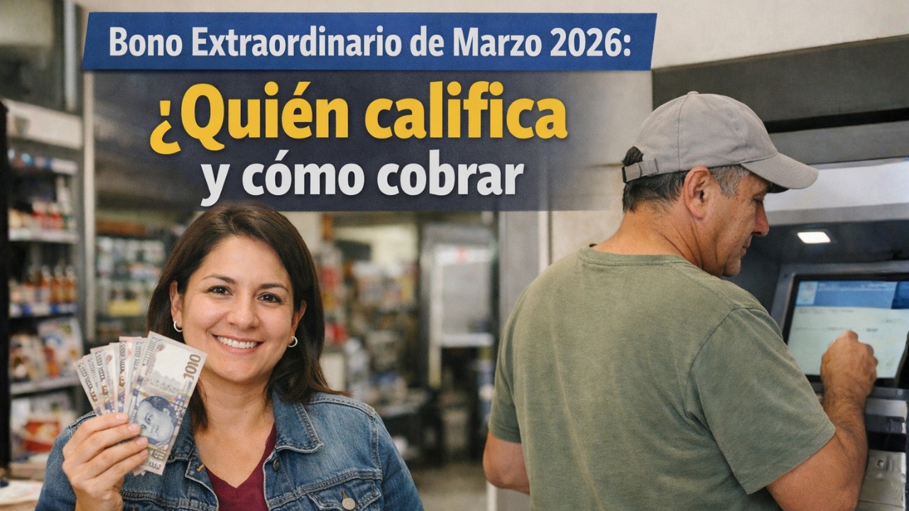 Bono Extraordinario de Marzo 2026: Quién califica y cómo cobrar