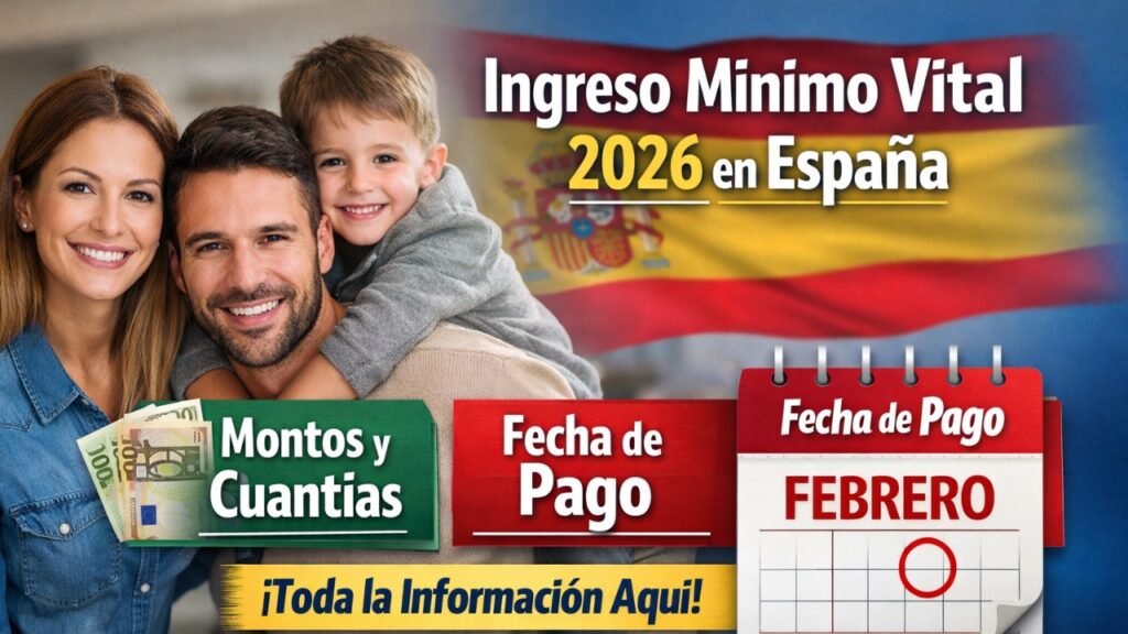 Ingreso Mínimo Vital 2026 en España – Montos y Fecha de Pago Febrero
