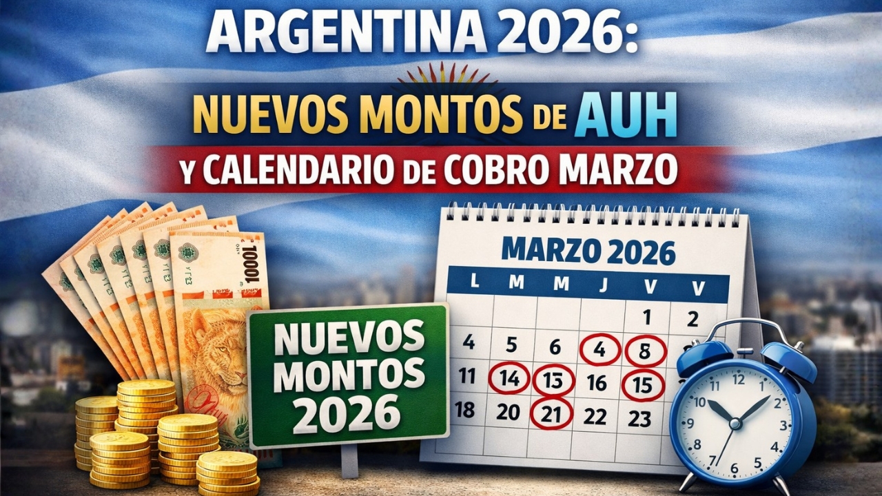 Argentina 2026: Nuevos Montos de AUH y Calendario de Cobro Marzo