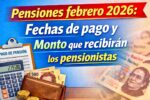 Pensiones febrero 2026: Fechas de pago y Monto que recibirán los pensionistas