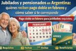 Jubilados y pensionados en Argentina: quiénes reciben pago doble en febrero y cómo saber si te corresponde
